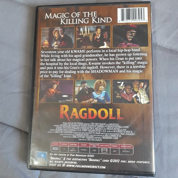 Ragdoll 1999 Horror Full Moon DVD Charles Band Urban Horror - Picture 2 of 3
